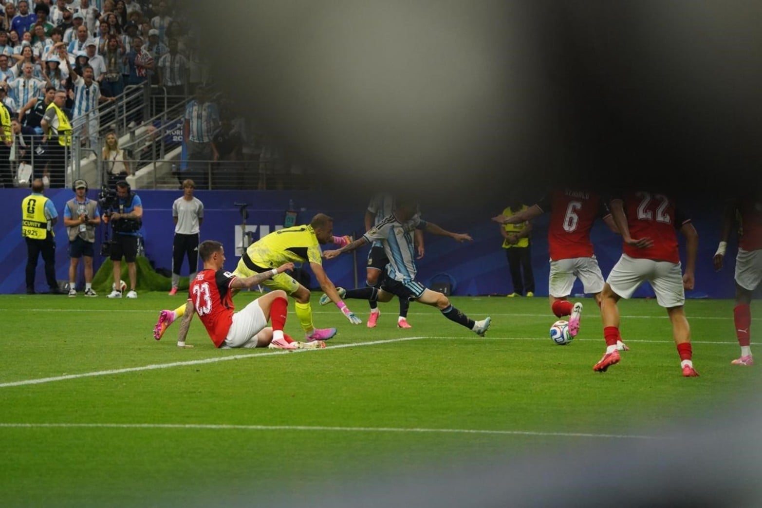 La secuencia del segundo gol de Lionel Messi para Argentina en el triunfo ante Austria.
