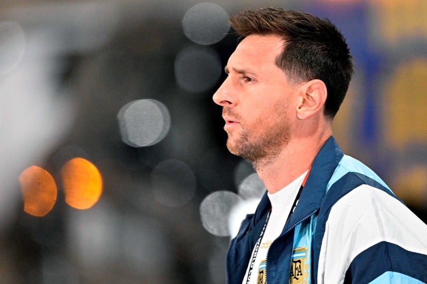 Messi ingresó al estadio de Dallas. Reuters.