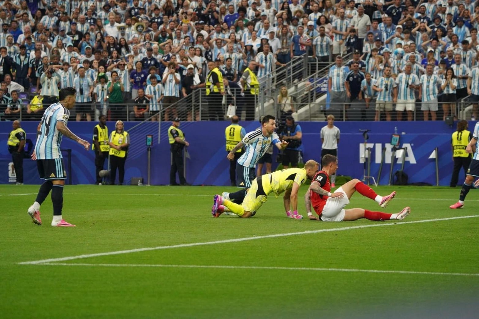 La secuencia del segundo gol de Lionel Messi para Argentina en el triunfo ante Austria.