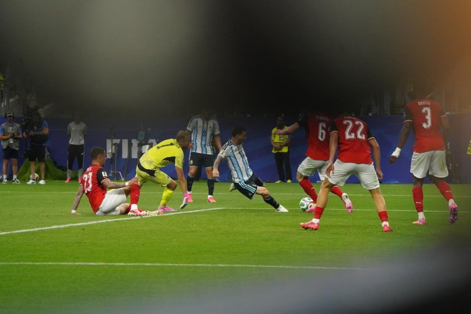 La secuencia del segundo gol de Lionel Messi para Argentina en el triunfo ante Austria.