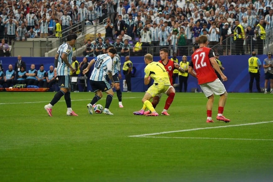 La secuencia del segundo gol de Messi ante Austria