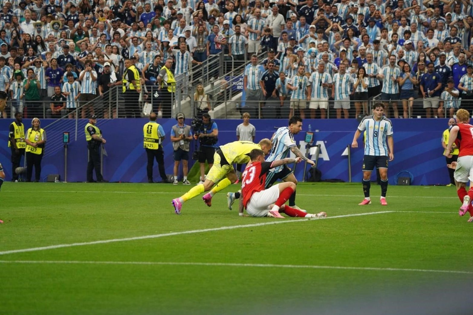 La secuencia del segundo gol de Lionel Messi para Argentina en el triunfo ante Austria.