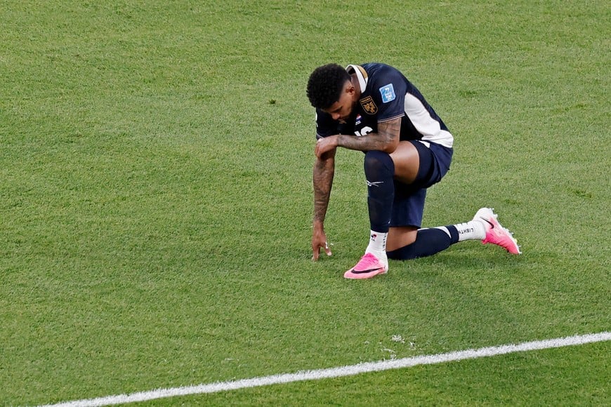 Soccer Football - FIFA World Cup 2026 - Group L - Panama v Croatia - Toronto Stadium, Toronto, Canada - June 23, 2026
Panama's Andres Andrade looks dejected after the match REUTERS/Thomas Mukoya     TPX IMAGES OF THE DAY