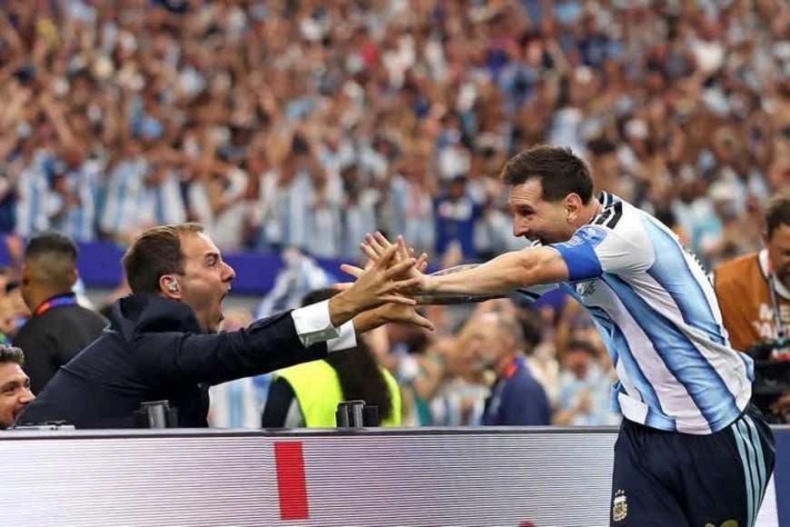 "Estoy temblando", reconoció Joaquín Bruno tras el festejo.