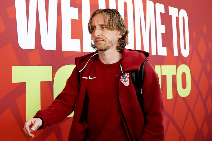 Soccer Football - FIFA World Cup 2026 - Group L - Panama v Croatia - Toronto Stadium, Toronto, Canada - June 23, 2026
Croatia's Luka Modric arrives at the stadium before the match REUTERS/Thomas Mukoya