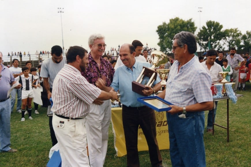 Dirigentes de otros tiempos. Hipólito Montemurro, presidente de la Liga. Archivo EL.