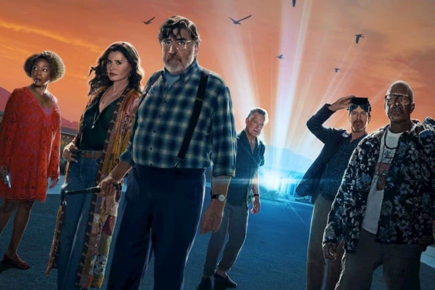 Alfre Woodard, Geena Davis, Alfred Molina, Bill Pullman, Denis O'Hare y Clarke Peters en “The Boroughs: Jubilación rebelde”.