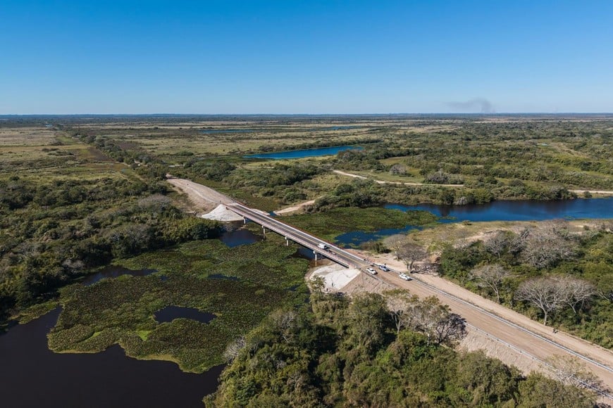 La obra integra el corredor vial que une Villa Ocampo con Puerto Ocampo.