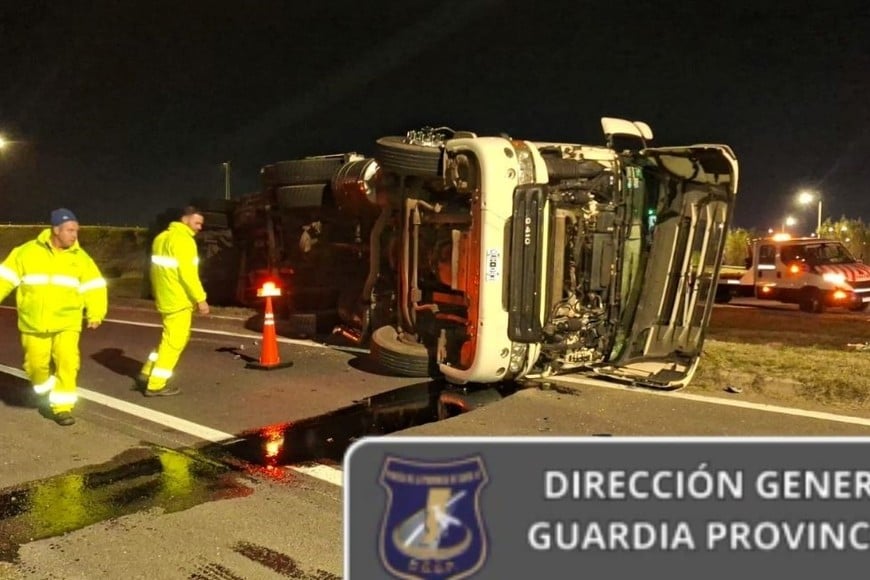 vuelco camión autovía 19