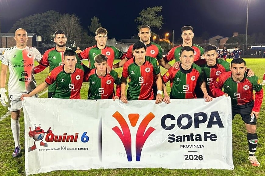 Atlético San Jorge cerró una buena participación en la Copa Santa Fe. Foto: Pablo Busso.