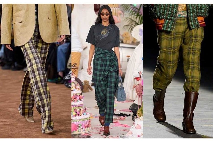 pantalones a cuadros