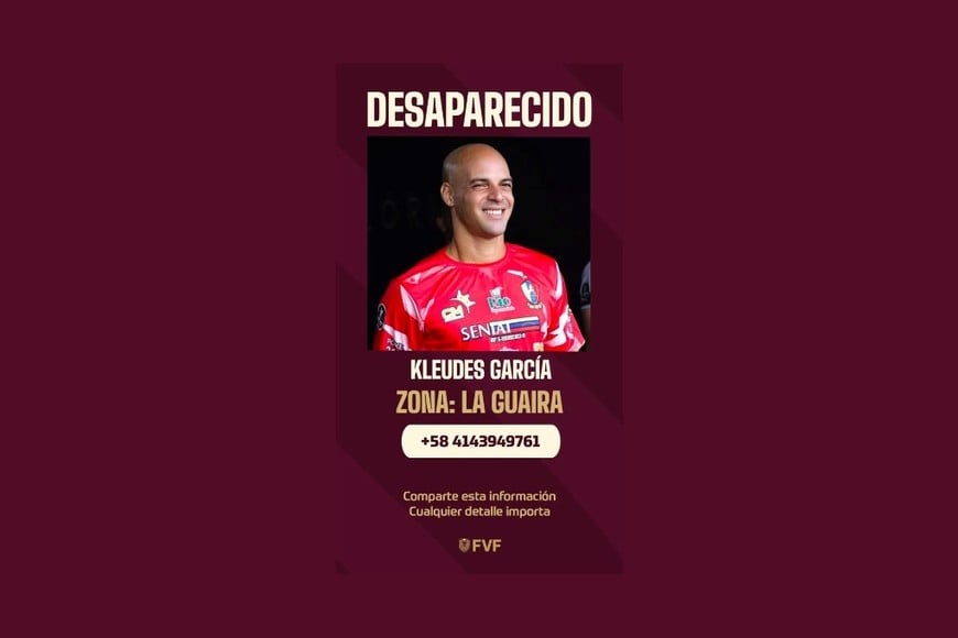 La Federación Venezolana de Fútbol difundió los nombres de los siete jugadores desaparecidos.