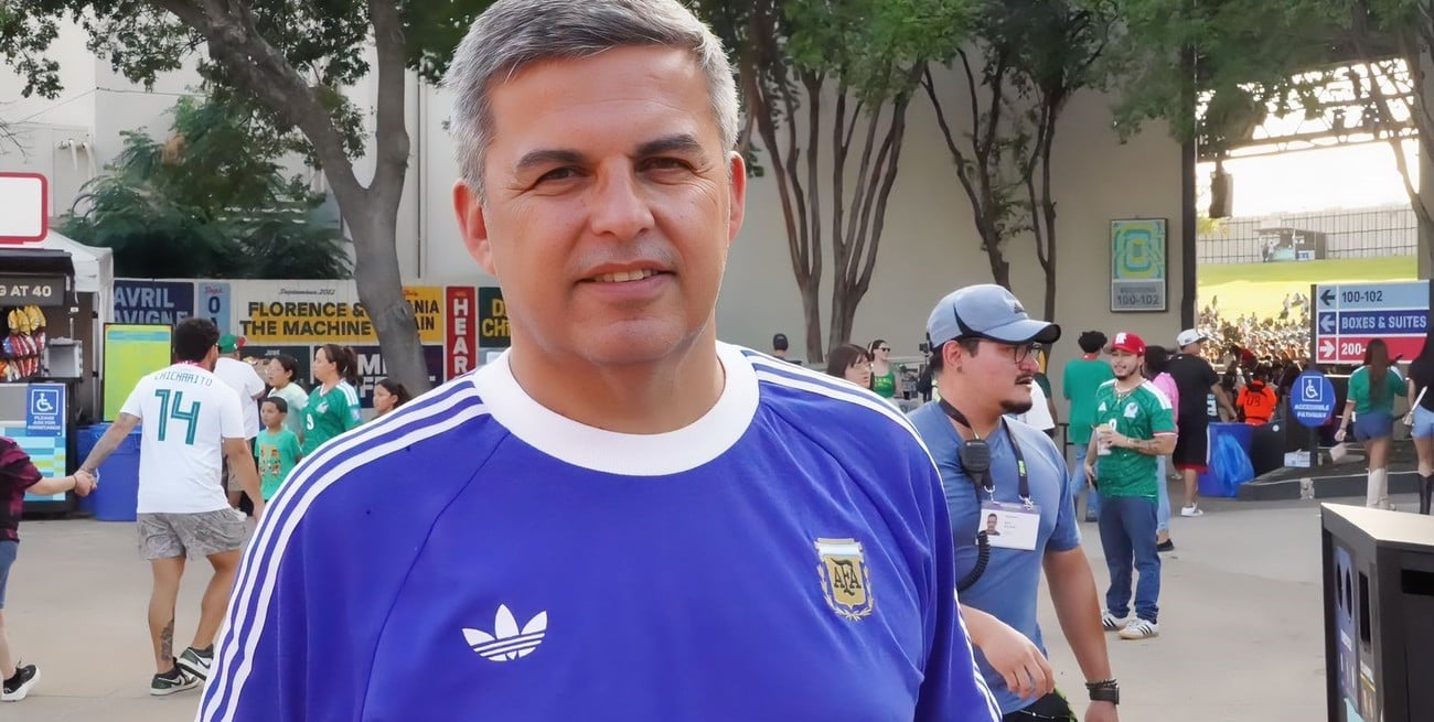Mauricio Baldasarre: "Está lleno de camisetas celeste y blanca usadas por gente que no es de Argentina"