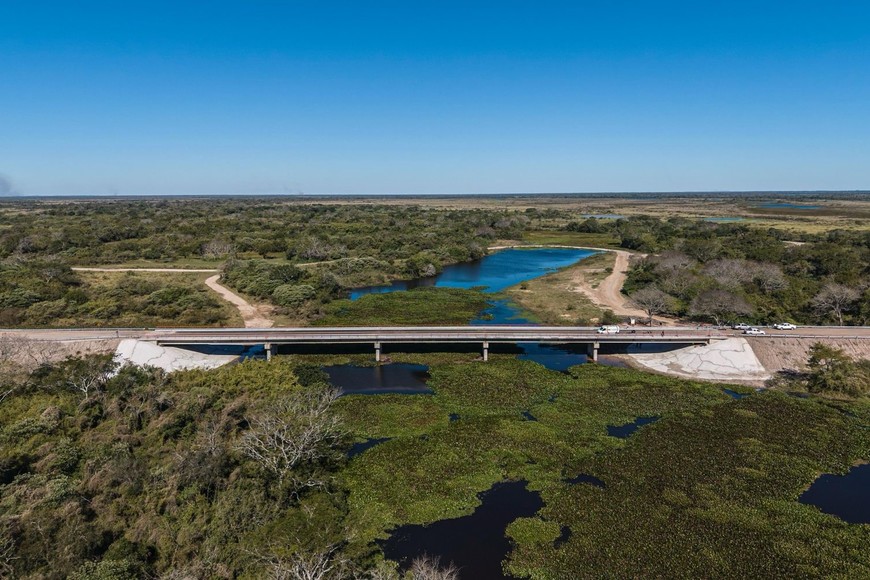 La obra integra el corredor vial que une Villa Ocampo con Puerto Ocampo.