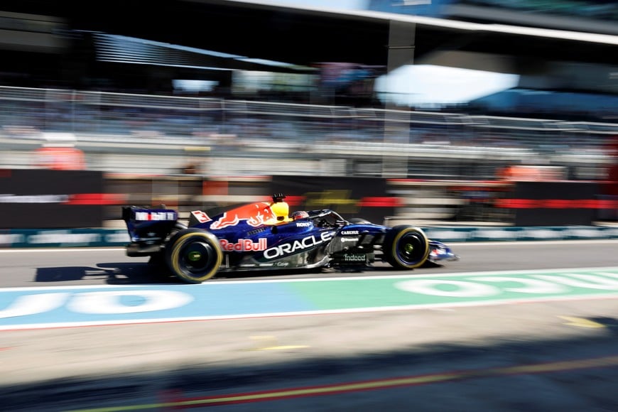 Formula One F1 - Austrian Grand Prix - Red Bull Ring, Spielberg, Austria - June 26, 2026
Red Bull's Max Verstappen in action during practice REUTERS/Lisa Leutner