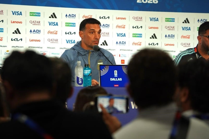 Scaloni habló en la previa del duelo con Jordania