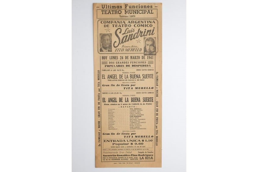 Programa de mano de 1941. Foto: Archivo El Litoral