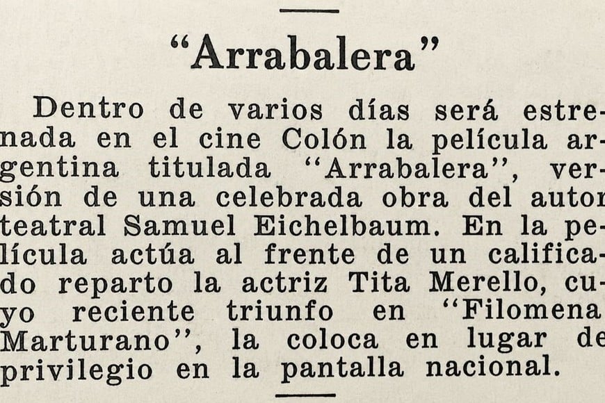 Recorte de El Litoral, mayo de 1950. Foto: Archivo El Litoral
