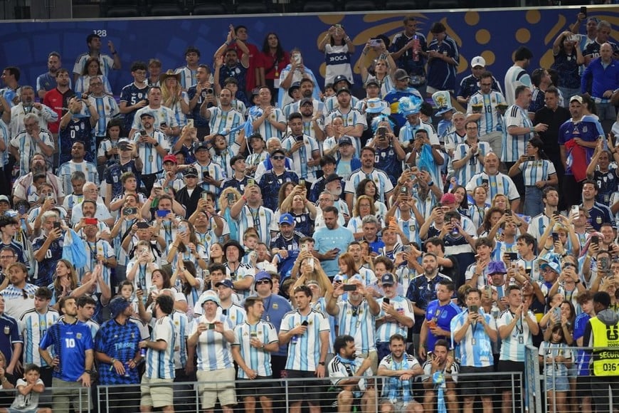 Hinchas argentinos | Argentina - Jordania | Fase de grupos | Dallas. Foto: Fernando Nicola