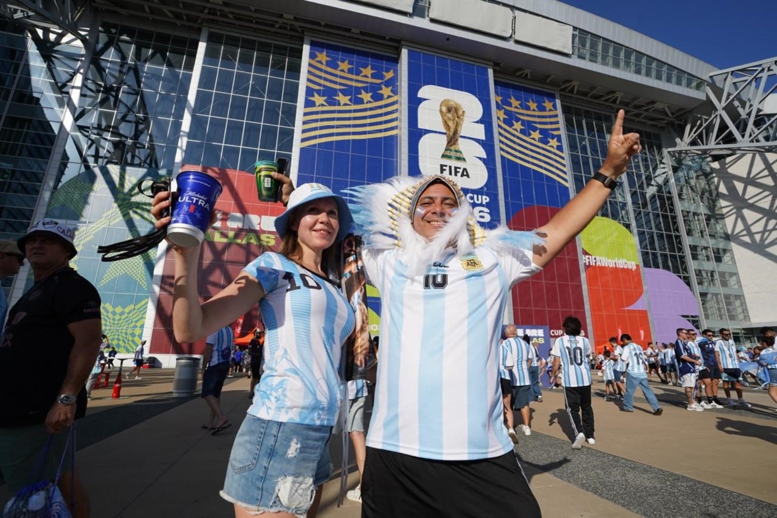 La previa de Argentina-Jordania en Dallas.