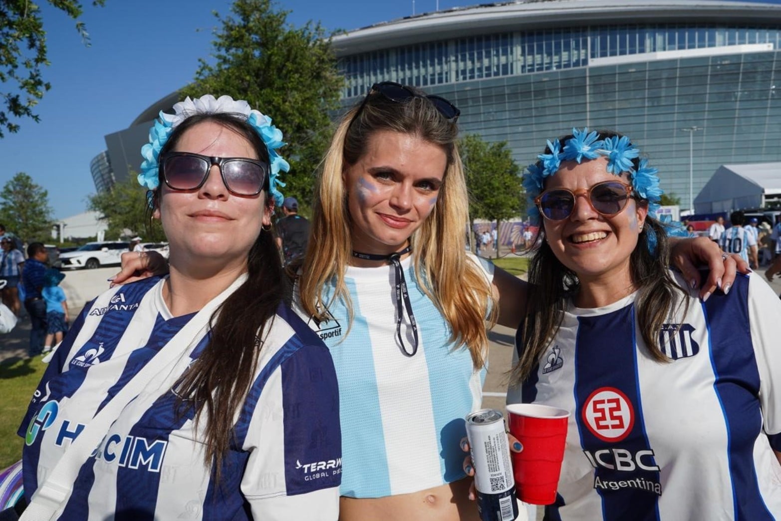 Presencia cordobesa en la previa de Argentina-Jordania en Dallas.