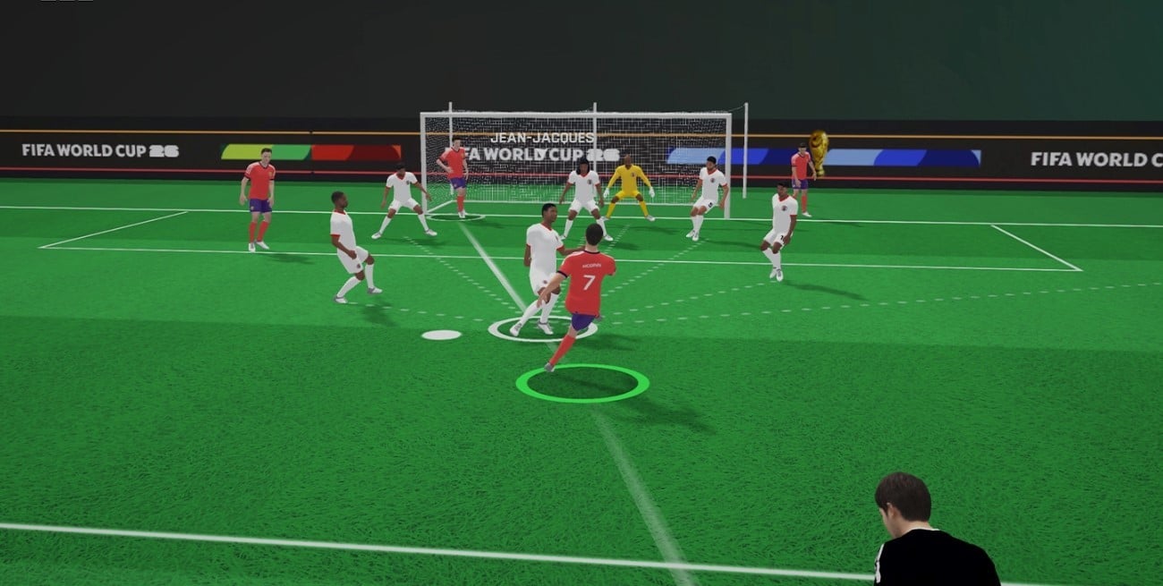 La herramienta de la BBC para replicar las jugadas del Mundial desde la vista de cada jugador