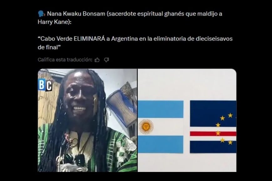 Nana Kwaku Bonsam lanzó una predicción sobre el cruce entre Argentina y Cabo Verde.