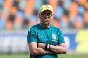 Soccer Football - FIFA World Cup 2026 - Brazil Training - Houston Dash & Dynamo Stadium, Houston, Texas, U.S. - June 28, 2026
Brazil coach Carlo Ancelotti during training IMAGN IMAGES via Reuters/Troy Taormina