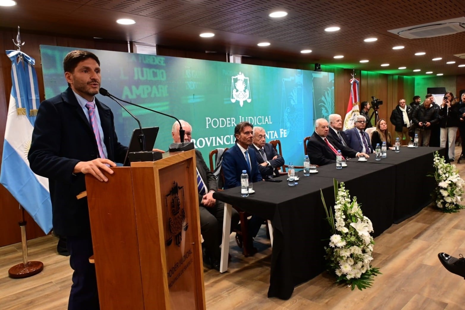 Pullaro en la inauguración del nuevo edificio de los Tribunales de Santa Fe