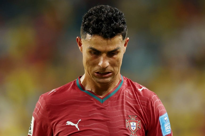 Soccer Football - FIFA World Cup 2026 - Group K - Colombia v Portugal - Miami Stadium, Miami Gardens, Florida, U.S. - June 27, 2026
Portugal's Cristiano Ronaldo reacts after the match as Portugal qualify for the knockout stages of the World Cup REUTERS/Paul Childs