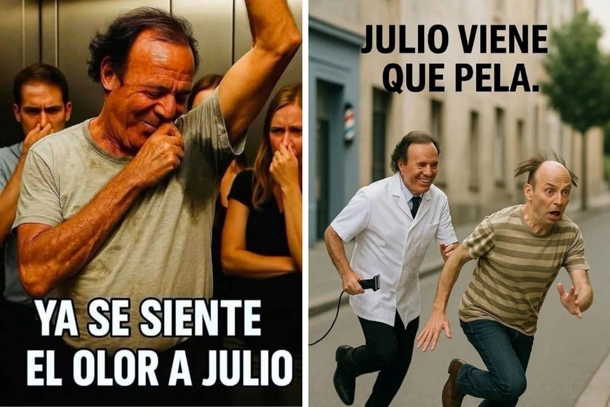 Los usuarios volvieron a combinar clásicos, montajes y juegos de palabras con el nombre de Julio.