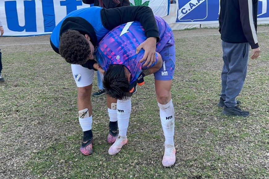 La emoción de Manduca tras conseguir la clasificación. Foto: Pablo Busso.