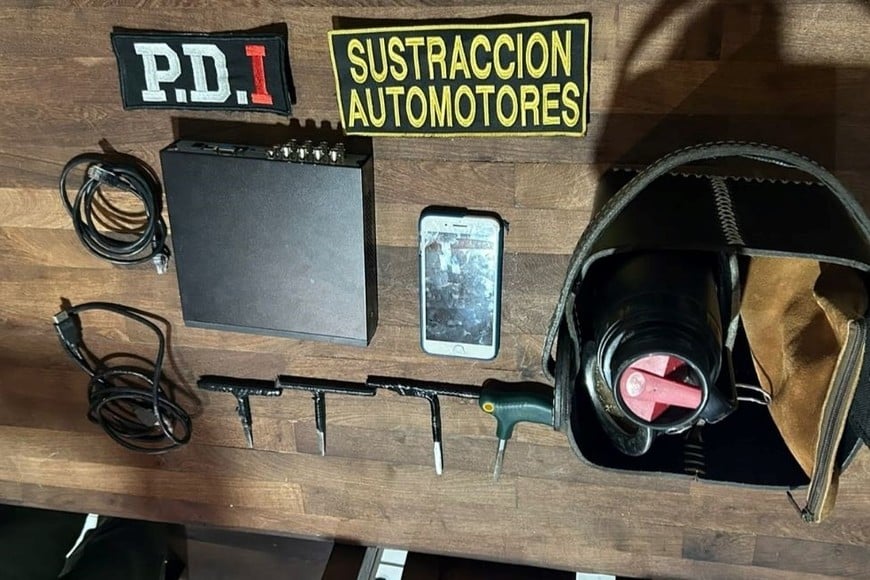 Cordobeses detenidos por robos en Santa Fe. Foto: Gentileza