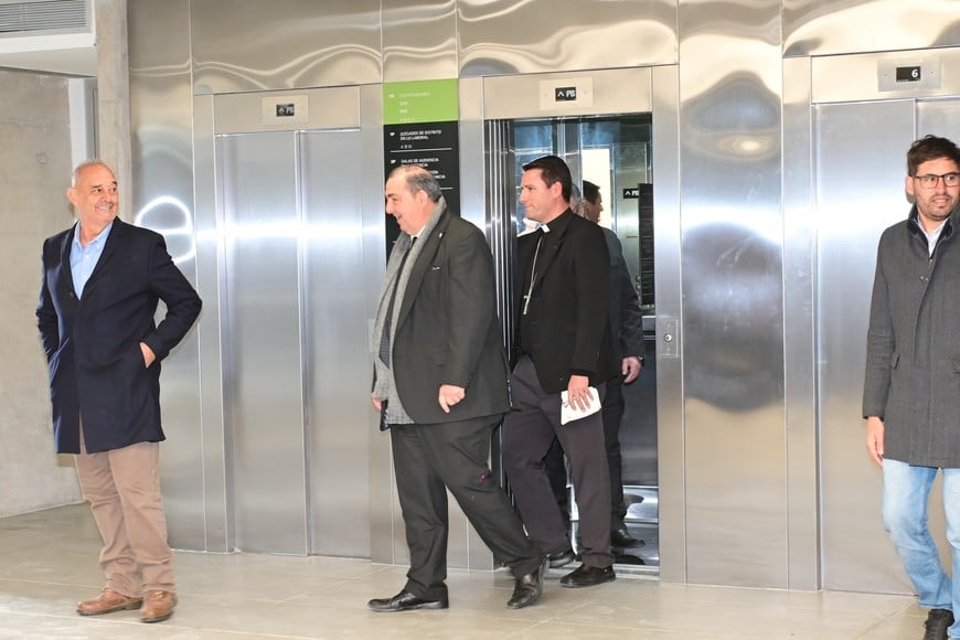 Declaraciones del senador Garibaldi y el intendente Poletti en la inauguración del nuevo edificio de Tribunales de Santa Fe