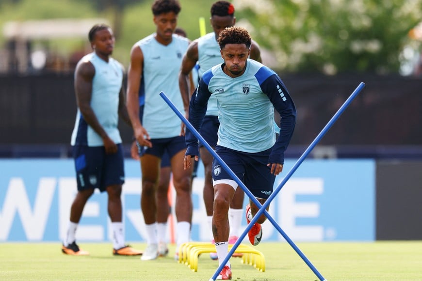 Soccer Football - FIFA World Cup 2026 - Cape Verde Training - Waters Sportsplex, Tampa, Florida, U.S. - June 30, 2026
Cape Verde's Ryan Mendes during training IMAGN IMAGES via Reuters/Nathan Ray Seebeck