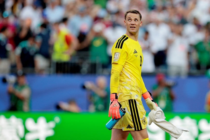 Soccer Football - FIFA World Cup 2026 - Round of 32 - Germany v Paraguay - Boston Stadium, Foxborough, Massachusetts, U.S. - June 29, 2026
Germany's Manuel Neuer looks dejected after the match as Germany are eliminated from the World Cup REUTERS/Brian Snyder TPX IMAGES OF THE DAY