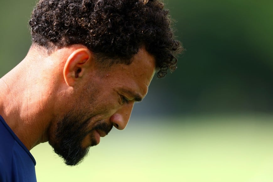 Soccer Football - FIFA World Cup 2026 - Cape Verde Training - Waters Sportsplex, Tampa, Florida, U.S. - June 30, 2026
Cape Verde's Vozinha during training IMAGN IMAGES via Reuters/Nathan Ray Seebeck