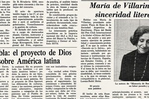 La escritora en las páginas de El Litoral, año 1979. Foto: Archivo El Litoral