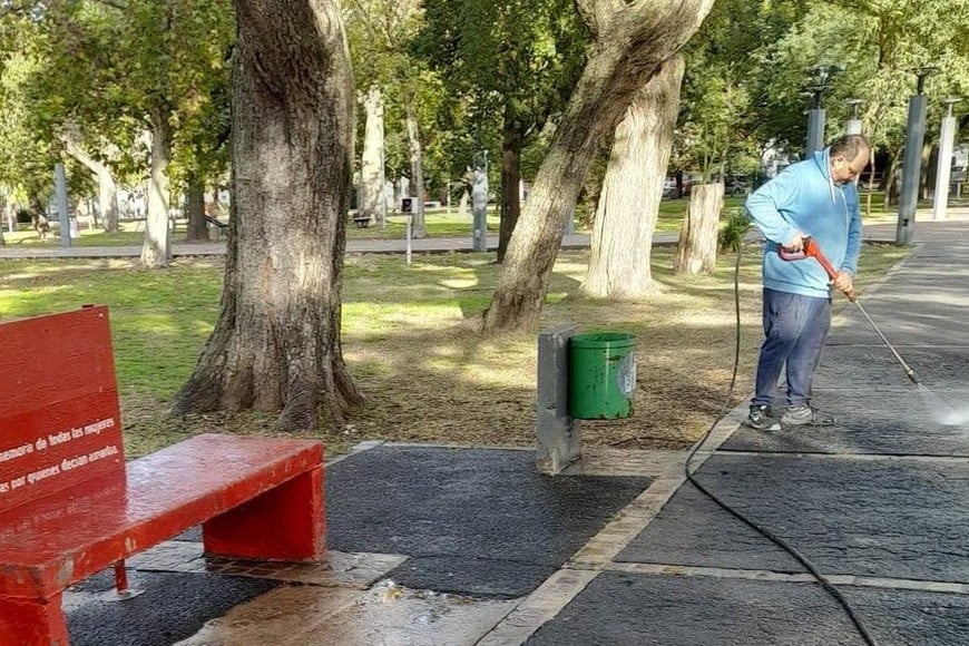 Plaza Libertad: trabajos programados para conservar un espacio de encuentro más importantes de la ciudad