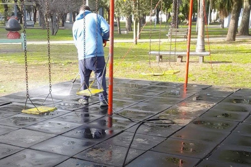 Plaza Libertad: trabajos programados para conservar un espacio de encuentro más importantes de la ciudad