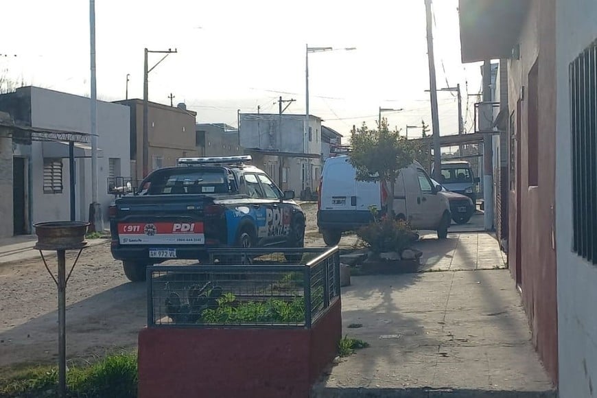 Allanamientos en Villa del Parque por el femicidio de Daiana Arber. Foto: Gentileza
