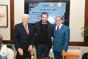Presentaron las nuevas autoridades del Rotary Club. Crédito: Manuel Fabatía
