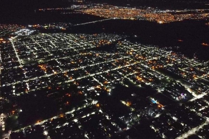 Santa Fe ciudad de noche
