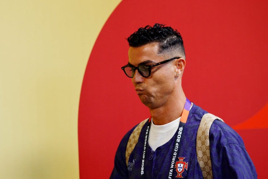 Soccer Football - FIFA World Cup 2026 - Round of 32 - Portugal v Croatia - Toronto Stadium, Toronto, Canada - July 2, 2026
Portugal's Cristiano Ronaldo arrives at the stadium before the match REUTERS/Jeenah Moon
