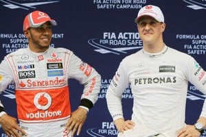 Lewis Hamilton y Michael Schumacher comparten el récord de nueve victorias como locales.