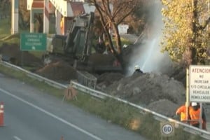 Corte total en la autopista Dellepiane por una fuga de gas.