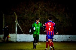 En La Perla, partido ante Colón. Gentileza: Marien Molina