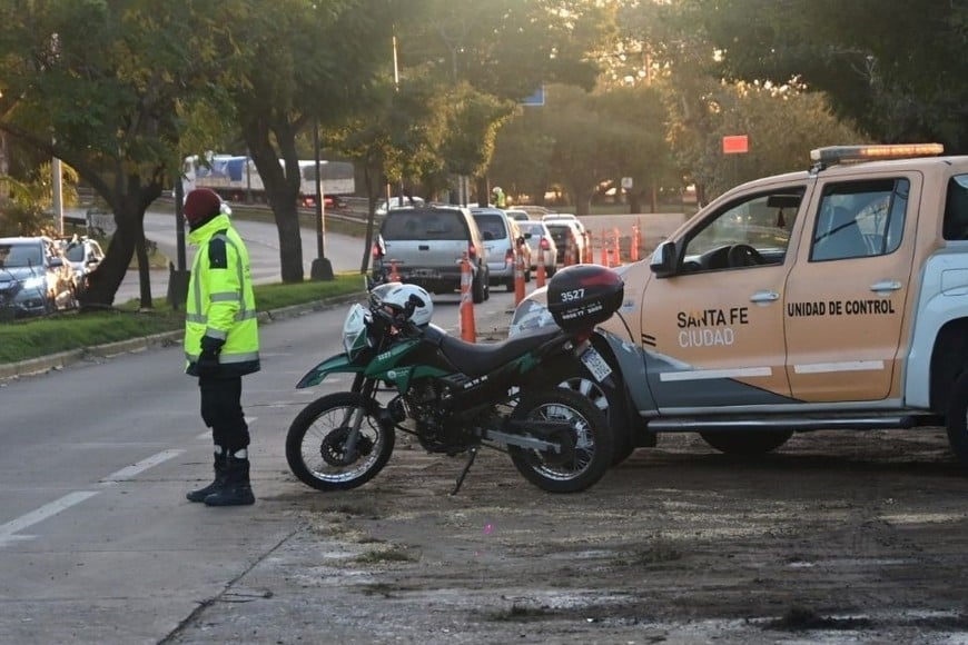 Derrame de combustible y choque en Alem. Foto: Flavio Raina