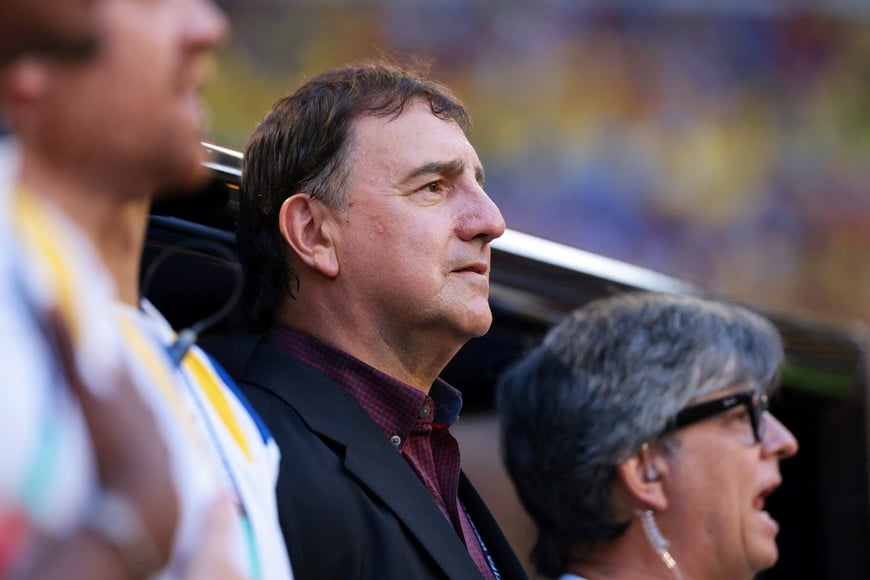 Soccer Football - FIFA World Cup 2026 - Group K - Colombia v Portugal - Miami Stadium, Miami Gardens, Florida, U.S. - June 27, 2026
Colombia coach Nestor Lorenzo before the match IMAGN IMAGES via Reuters/Sam Navarro