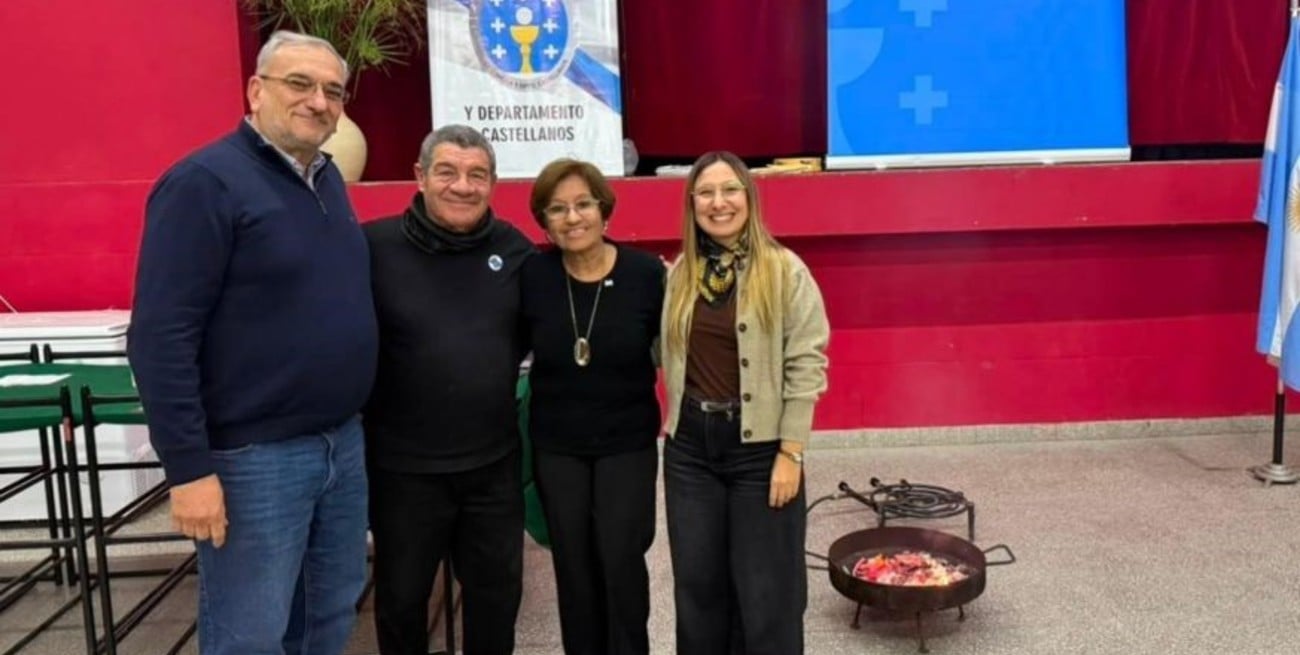 Calvo acompañó la tradicional Fiesta de San Juan del Centro Gallego de Rafaela